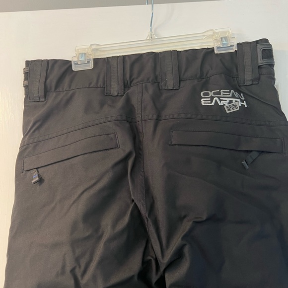Ocean Earth OE Pro series black snowboard/ Ski pants size M. Fleece lined - Picture 6 of 14